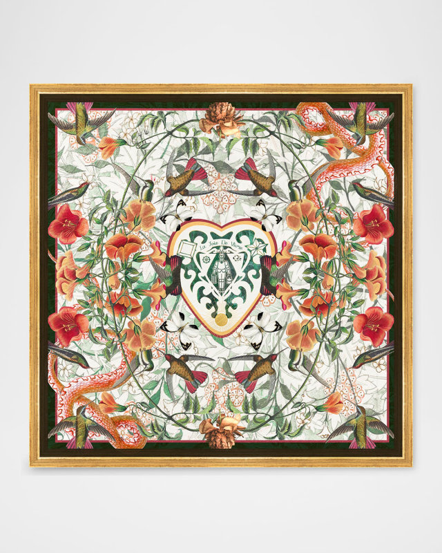 "Joy of Life" Hand-Embellished Framed Giclee